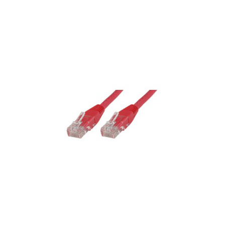 MicroConnect - Network cable - RJ-45 (M) to RJ-45 (M) - 50 cm - UTP - CAT 5e - red - 0