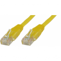 MicroConnect - Network cable - RJ-45 (M) to RJ-45 (M) - 25 cm - 6 mm - UTP - CAT 6 - round, snagless, stranded - yellow