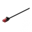 MicroConnect - Network cable - RJ-45 (M) to RJ-45 (M) - 2 m - UTP - CAT 6 - snagless, stranded - black