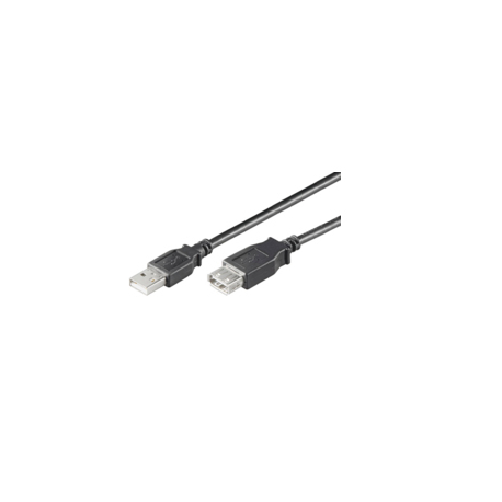 MicroConnect USB 2.0 - USB extension cable - USB (F) to USB (M) - USB 2.0 - 3 m - black - 0