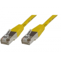 MicroConnect - Network cable - RJ-45 (M) to RJ-45 (M) - 25 cm - 6 mm - SFTP - CAT 6 - halogen-free, round, stranded - yellow