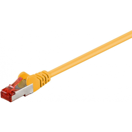 MicroConnect - Network cable - RJ-45 (M) to RJ-45 (M) - 50 m - 6 mm - SFTP - CAT 6 - halogen-free, round, stranded - yellow - 0
