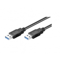 MicroConnect - USB cable - USB Type A (M) to USB Type A (M) - USB 3.0 - 50 cm - black
