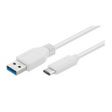 MicroConnect - USB cable - USB Type A (M) to USB-C (M) - USB 3.1 - 50 cm - molded - white