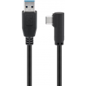 MicroConnect - USB cable - USB Type A (M) straight to USB-C (M) angled - USB 3.2 Gen 1 - 3 m - black