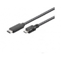 MicroConnect - USB cable - USB-C (M) to Micro-USB Type B (M) - 1 m - black