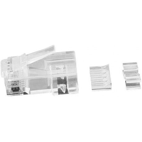 MicroConnect - Network connector - RJ-45 (M) - unshielded - CAT 6a (pack of 50) - 0