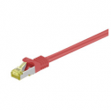 MicroConnect - Network cable - RJ-45 (M) to RJ-45 (M) - 1 m - SFTP - CAT 7 - halogen-free, snagless - red
