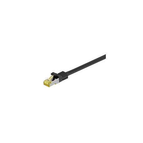 MicroConnect - Network cable - RJ-45 (M) to RJ-45 (M) - 1 m - SFTP, PiMF - CAT 7 - halogen-free, snagless - black - 0