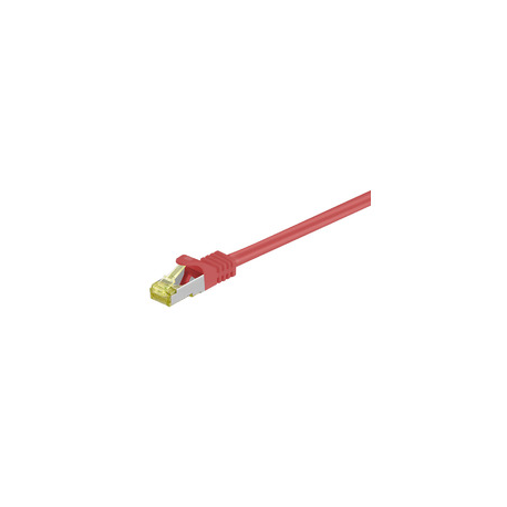MicroConnect - Network cable - RJ-45 (M) to RJ-45 (M) - 7.5 m - SFTP, PiMF - CAT 7 - snagless - red - 0