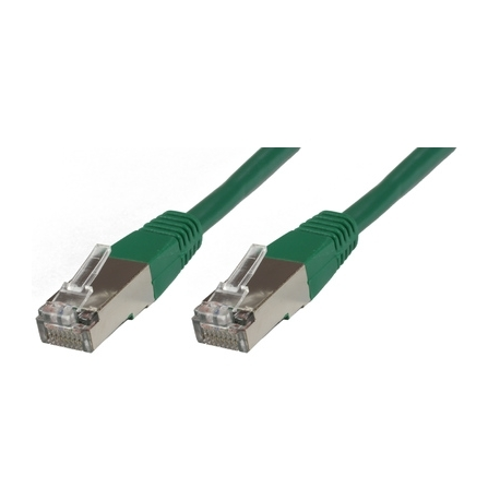 MicroConnect - Network cable - RJ-45 (M) to RJ-45 (M) - 15 cm - 6 mm - SFTP - CAT 6 - halogen-free, round, stranded - green - 0