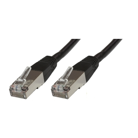 MicroConnect - Network cable - RJ-45 (M) to RJ-45 (M) - 15 cm - 6 mm - SFTP - CAT 6 - halogen-free, round, stranded - black - 0