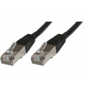 MicroConnect - Network cable - RJ-45 (M) to RJ-45 (M) - 15 cm - 6 mm - SFTP - CAT 6 - halogen-free, round, stranded - black