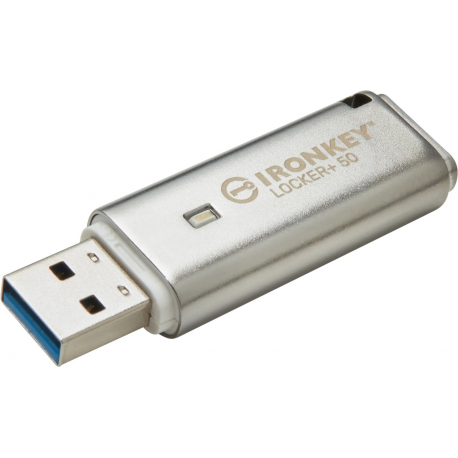 Kingston IronKey Locker+ 50 - USB flash drive - encrypted - 32 GB - USB 3.2 Gen 1 - 2