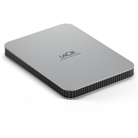 LaCie Mobile Drive STLP2000400 - Hard drive - 2 TB - external (portable) - USB 3.2 Gen 1 (USB-C connector) - moon silver - with 3 years Seagate Rescue Data Recovery - 3