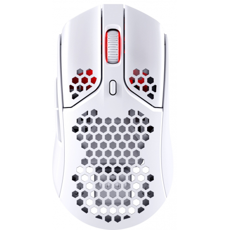 HyperX Pulsefire Haste - Mouse - optical - 6 buttons - wireless - 2.4 GHz - USB wireless receiver - white, pink - for Victus by HP Laptop 16; Laptop 15, 15s, 17; Pavilion Plus Laptop 14 - 9