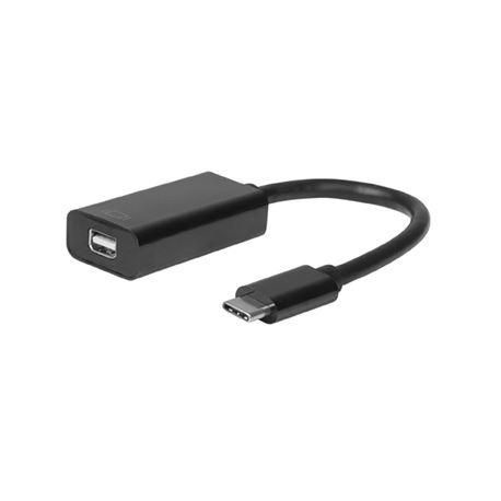 MicroConnect - External video adapter - USB-C 3.1 - Mini DisplayPort - black - 0