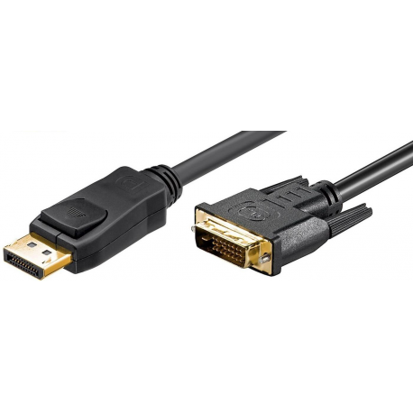 MicroConnect - DisplayPort cable - dual link - DisplayPort (M) to DVI-D (M) - 5 m - thumbscrews - 0