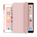 eSTUFF Pencil case - Screen cover for tablet - polyurethane leather, thermoplastic polyurethane (TPU) - pink - 9.7" - for Apple 9.7-inch iPad (5th generation, 6th generation)