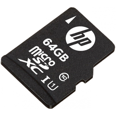 HP mi210 - Flash memory card (microSDXC to SD adapter included) - 64 GB - UHS-I U1  /  Class10 - microSDXC UHS-I - 2