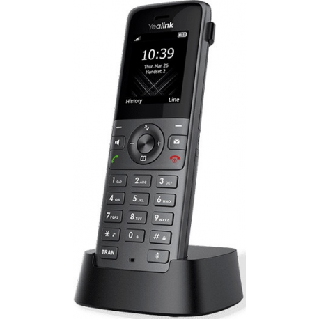 Yealink W73H - Cordless extension handset with caller ID - DECT\CAT-iq - 3-way call capability - space grey - 0