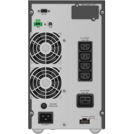 PowerWalker VFI 3000 TGB - UPS - 2700 Watt - 3000 VA - 9 Ah - RS-232, USB - output connectors: 5 - 1