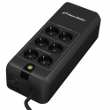 PowerWalker VFD 600 APFC - UPS - AC 220/230/240 V - 300 Watt - 600 VA - 5 Ah - output connectors: 6 - black