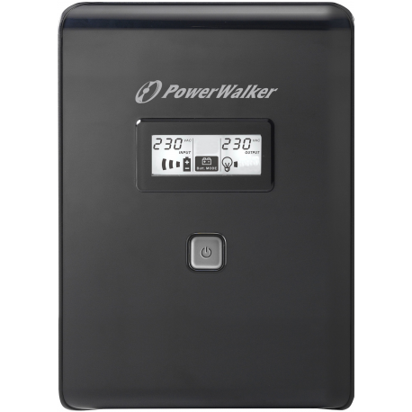 PowerWalker VI 2000 LCD - UPS - AC 220/230/240 V - 1200 Watt - 2000 VA - 9 Ah - USB - output connectors: 4 - black - 0