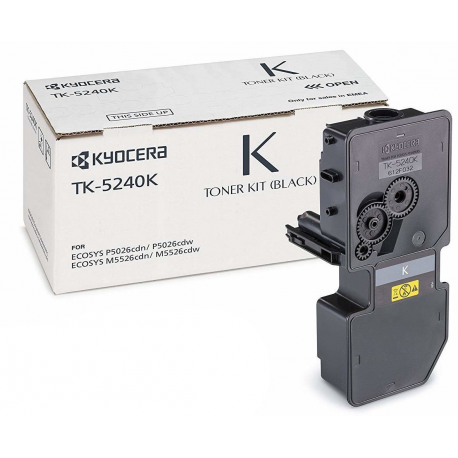 Kyocera TK 5240K - Black - original - toner cartridge - for ECOSYS M5526, P5026 - 0