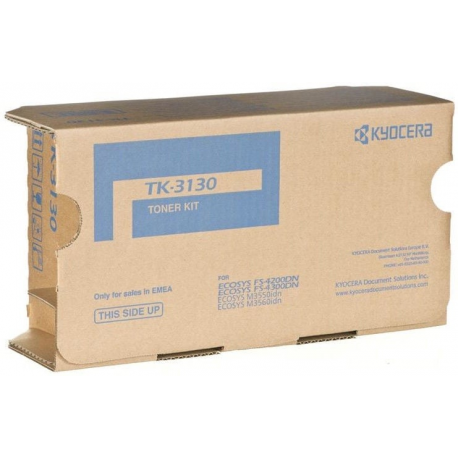Kyocera TK 3130 - Black - original - toner cartridge - for ECOSYS M3550, M3560; FS-4200, 4300, FS-4300 - 0