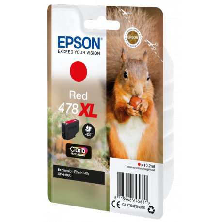 Epson 478XL - 10.2 ml - high capacity - red - original - ink cartridge - for Expression Home HD XP-15000 - 3