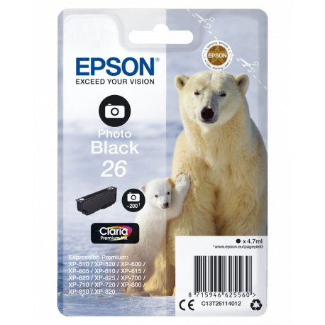 26 ink cartr photo black - 0