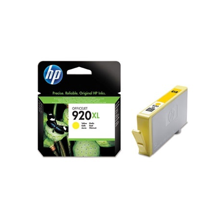 HP 920XL - 6 ml - High Yield - yellow - original - ink cartridge - for Officejet 6000, 6000 E609a, 6500, 6500 E709a, 6500A, 6500A E710a, 7000 E809a, 7500A - 1