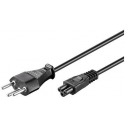 MicroConnect - Power cable - SEV 1011 (M) to IEC 60320 C5 - AC 250 V - 2.5 A - 5 m - black