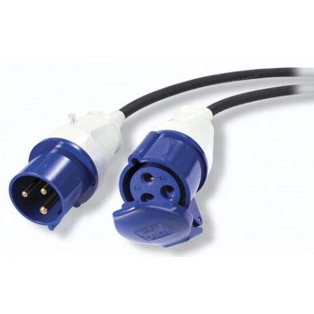 APC Modular IT Power Distribution Cable Extender - Power extension cable - IEC 60309 16A (M) to IEC 60309 16A (F) - AC 230 V - 2.4 m - for P / N: SY16K48H-PDNB, SY32K48H-PDNB, SY48K48H-PDNB, SY64K96H-NB, SY96K160H-NB, SY96K96H-NB - 0