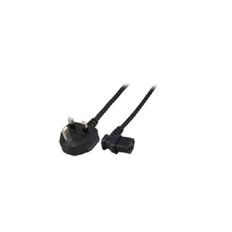 MicroConnect - Power cable - IEC 60320 C13 to BS 1363 (M) - 2 m - 90° connector - United Kingdom - 0