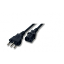 MicroConnect - Power cable - IEC 60320 C13 to CEI 23-16/VII (M) - 1.8 m - black - Italy