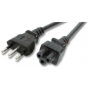 MicroConnect - Power cable - Type L (M) to IEC 60320 C5 - AC 250 V - 10 A - 3 m - black