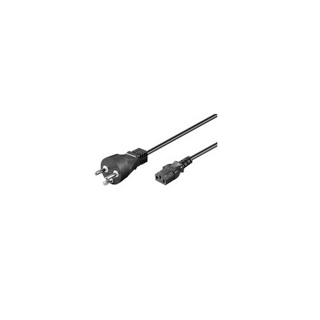 MicroConnect - Power cable - IEC 60320 C13 to DK 2-5A (M) - 1 m - black - Denmark - 0
