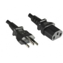 MicroConnect - Power cable - NBR 14136 (M) to IEC 60320 C13 - 2.1 m - black - Brazil