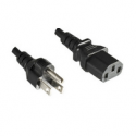 MicroConnect - Power cable - NEMA 5-15P (M) to IEC 60320 C13 - 10 A - 1.8 m - black - Japan