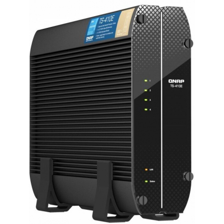 QNAP TS-410E - NAS server - 4 bays - SATA 6Gb/s - RAID 0, 1, 5, 6, 10, 50, JBOD, 60 - RAM 8 GB - Gigabit Ethernet / 2.5 Gigabit Ethernet - iSCSI support - 0