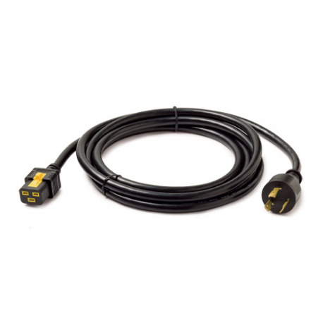 APC - Power cable - NEMA L5-20 (M) to IEC 60320 C19 - AC 120 V - 20 A - 3 m - black - for P / N: SMT2200I-AR, SMT2200R2I-AR, SMT3000I-AR, SMT3000R2I-AR, SRT2K2RXLNX145 - 0