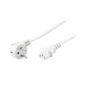 MicroConnect - Power cable - CEE 7/7 (M) angled to IEC 60320 C13 - 16 A - 3 m - white