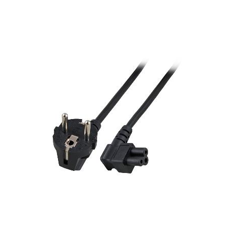 MicroConnect - Power cable - IEC 60320 C5 angled to CEE 7/7 (M) angled - 5 m - black - 0