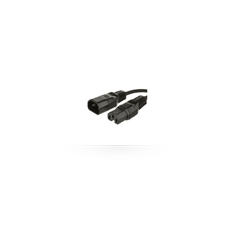 MicroConnect - Power cable - IEC 60320 C15 to IEC 60320 C14 - 1.5 m - black - 0