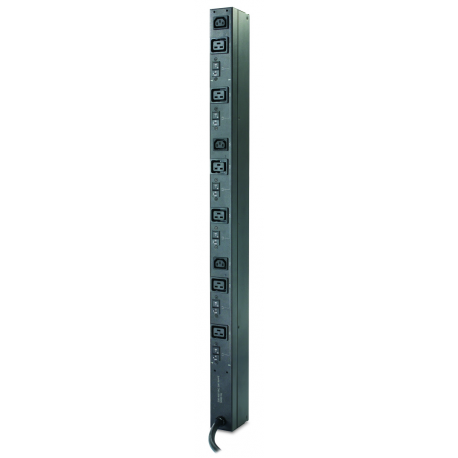 APC Basic Rack PDU Zero U - Power distribution strip (rack-mountable) - AC 230 V - 3-phase - input: IEC 60309 - output connectors: 9 (IEC 60320 C13, IEC 60320 C19) - 0U - 1.8 m cord - for P / N: SCL500RM1UC, SCL500RM1UNC, SMT3000R2I-AR, SMTL1000RM2UC, SMTL750RM2UC, SRT5KRMXLW-TW - 6