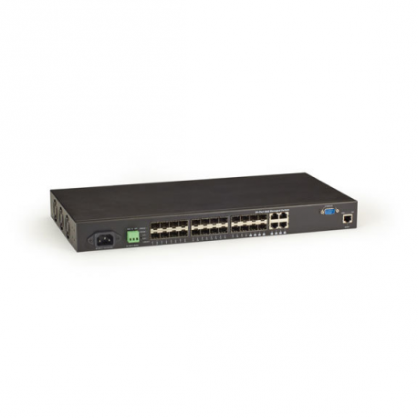 Black Box SFP Managed Switch Eco - Switch - Managed - 20 x Gigabit SFP + 4 x combo Gigabit SFP - desktop, rack-mountable - 0