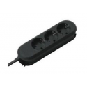 Bachmann SMART - Power strip - AC 250 V - output connectors: 3 - 1.5 m - Germany - black