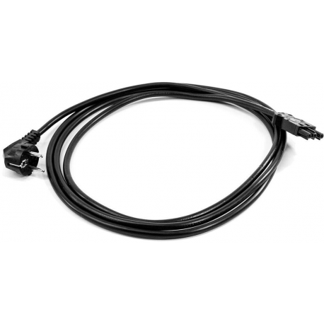 Bachmann - Power cable - CEE 7 / 4 (M) to GST18i3 (F) - 1.5 m - right-angled connector - black - 0